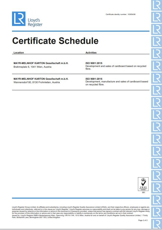 Сертификат ISO 9001 - 2015 (FL)